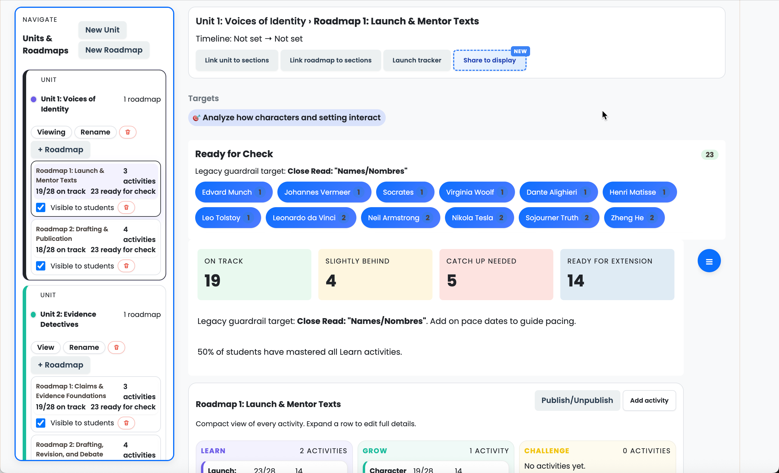 Self-Paced Roadmap Setup